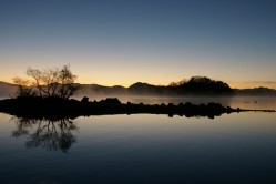 桧原湖の早朝